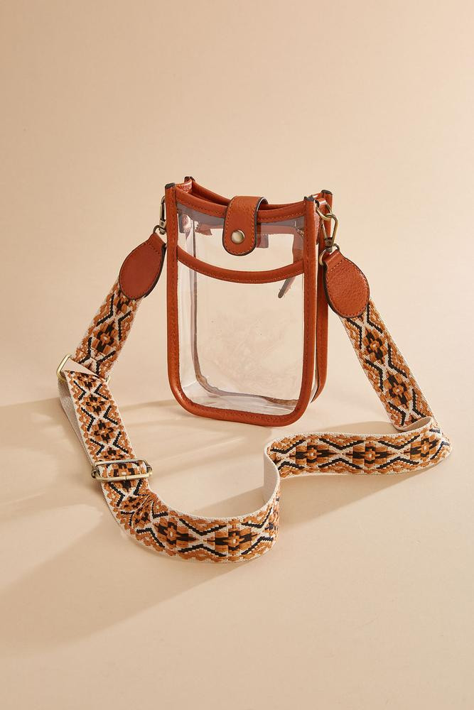 guitar strap clear cellphone bag | Versona