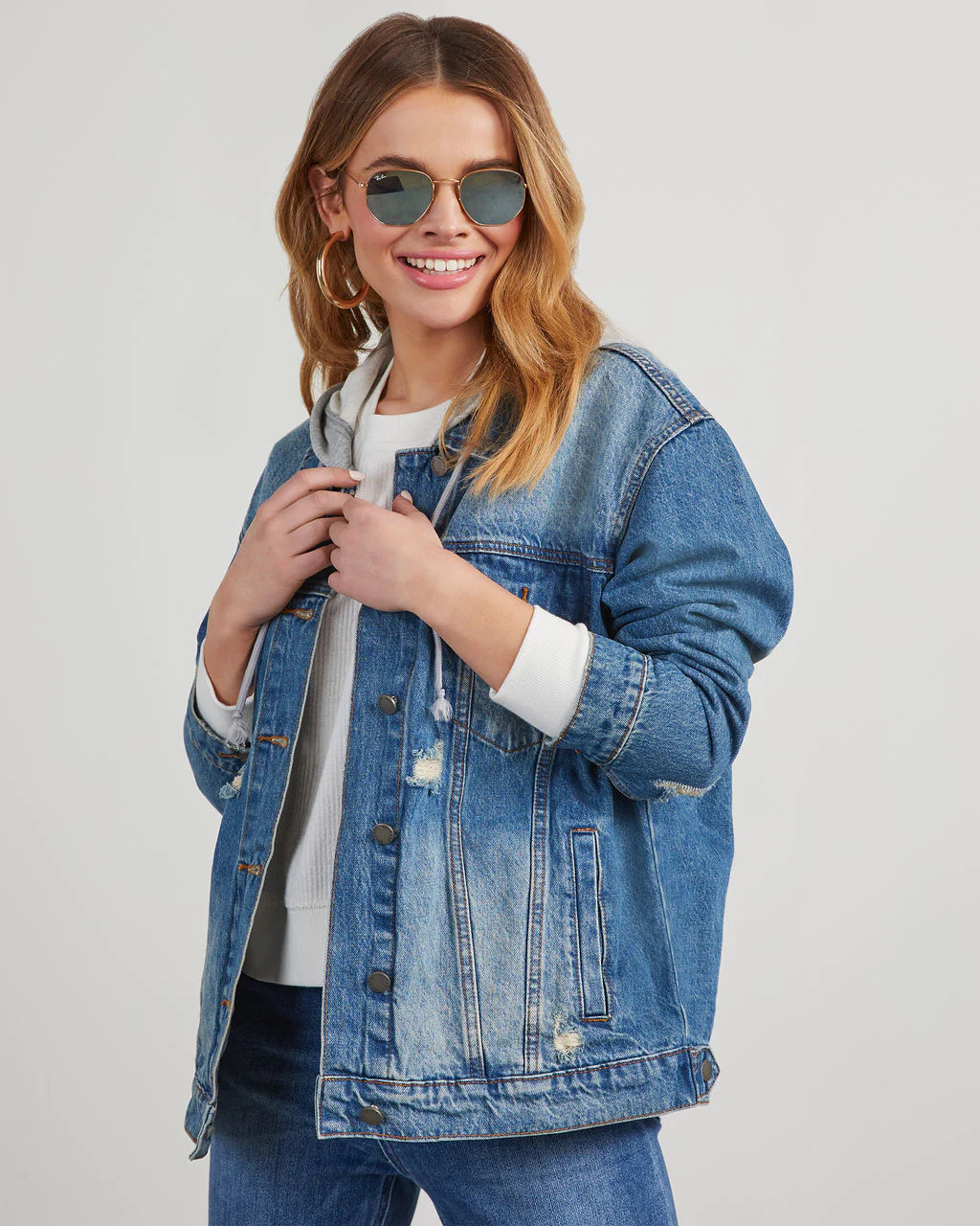 Rudberg Hooded Denim Jacket | VICI