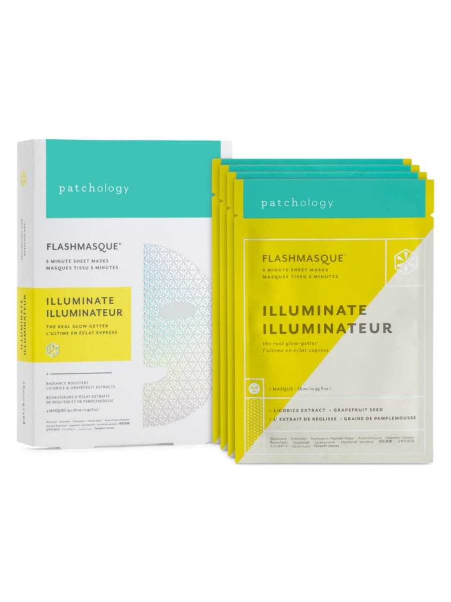 4-Pack Illuminating FlashMasque Facial Sheets | Saks Fifth Avenue