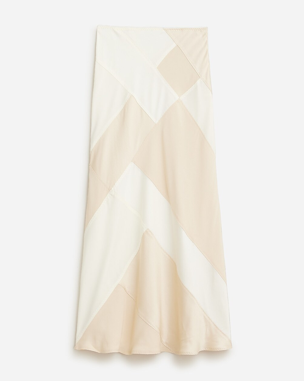 Limited-edition Anna October© X J.Crew patchwork skirt in luster crepe | J. Crew US