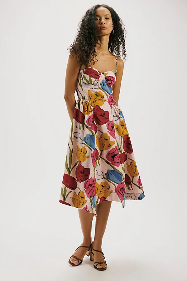 Cherish Printed Midi Dress | Free People (Global - UK&FR Excluded)
