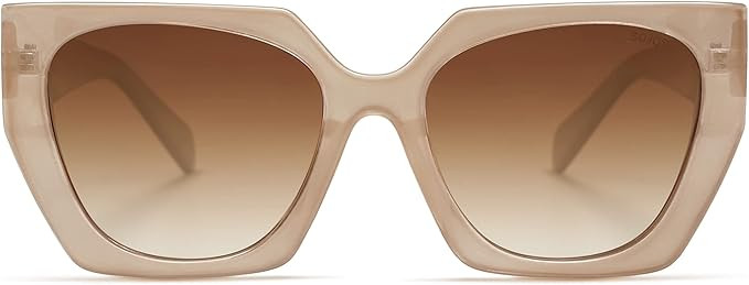 SOJOS Retro Trendy Oversized Polarized Sunglasses for Women and Men | Amazon (US)