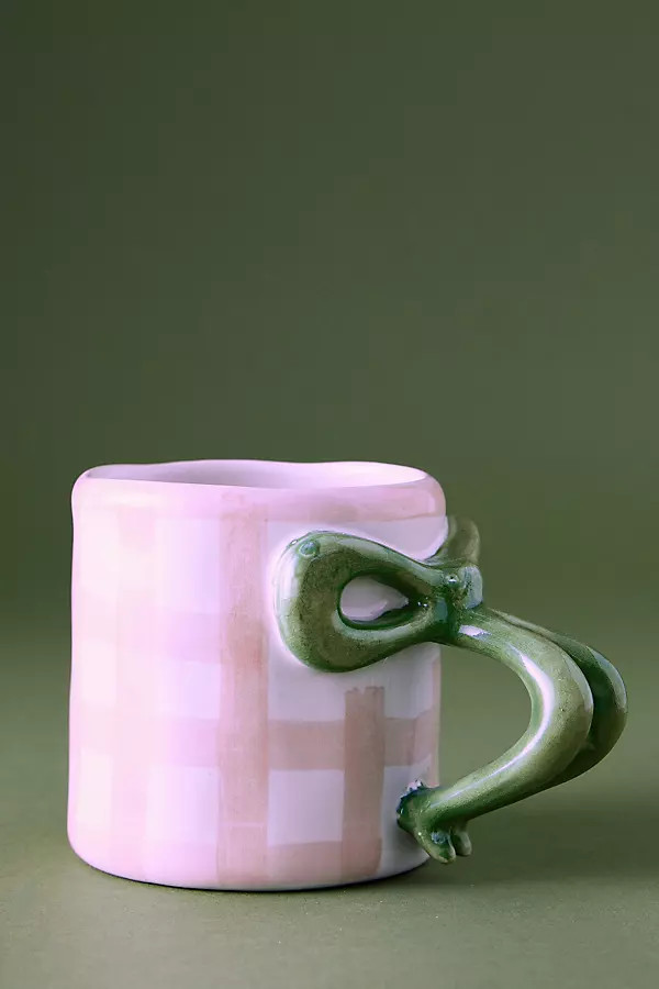 Damson Madder Hand-Painted Bow Mug | Anthropologie (UK)