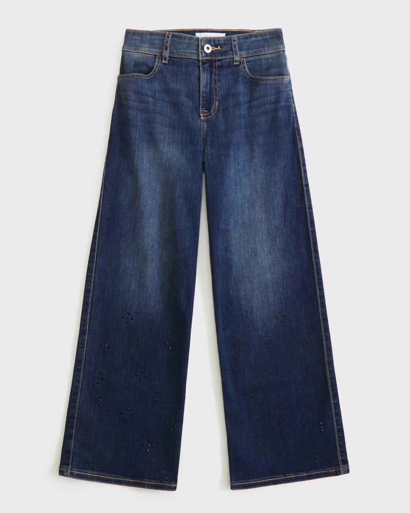 high rise wide leg jeans | Abercrombie & Fitch (US)