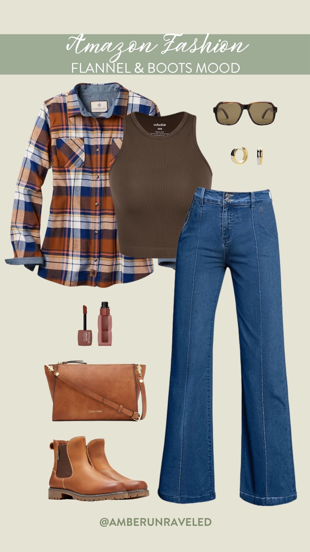 Stroll through the city with a whole new fall look! Wear this trendy flannel long-sleeve shirt with wide-leg jeans and Chelsea boots!

amazon fashion, affordable finds, country concert, outfit inspo, casual wear, cowboy style, layered looks, everyday accessories

#LTKU #LTKStyleTip #LTKSeasonal