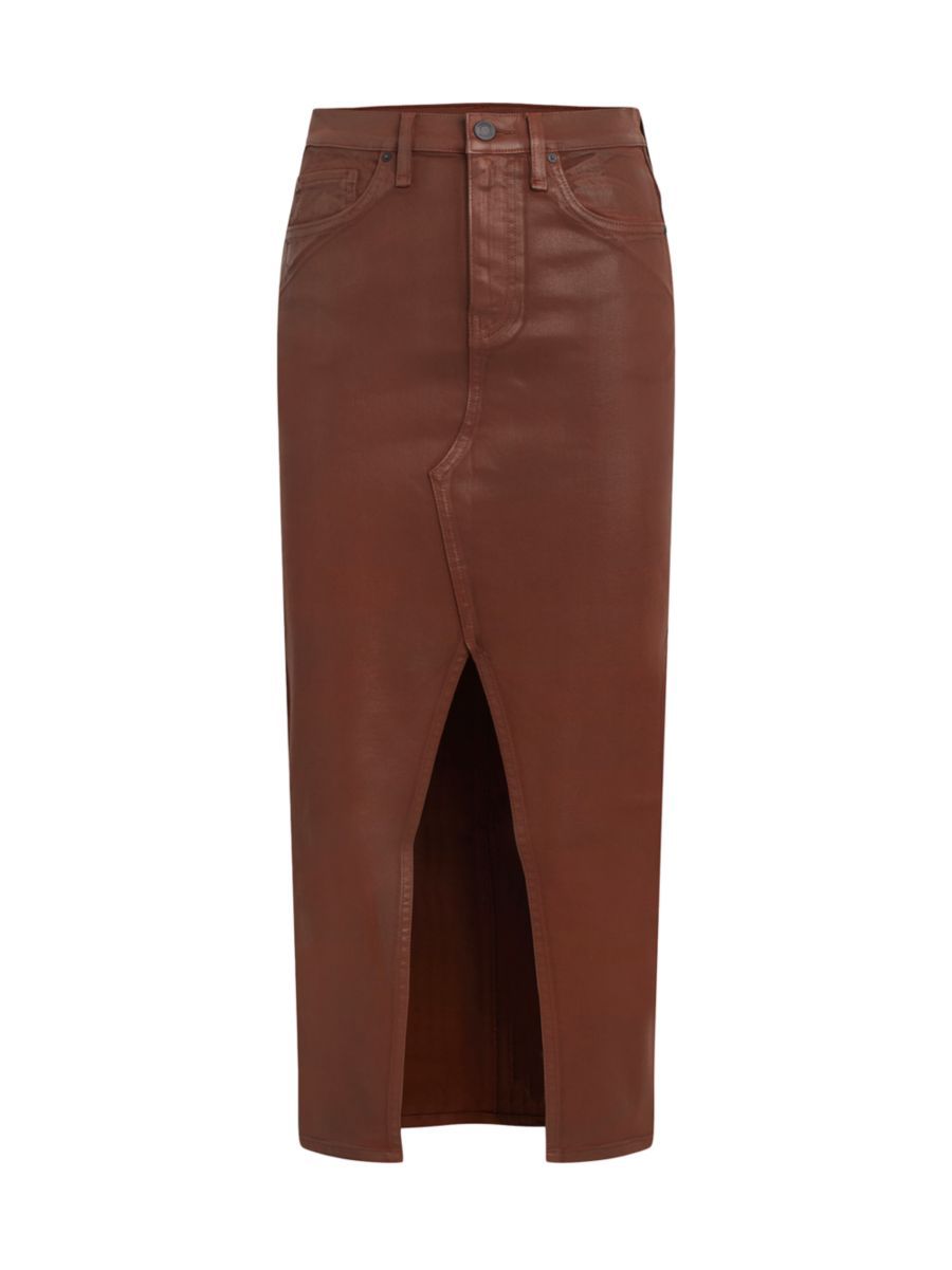 Reconstructed Coated Pencil Skirt | Saks Fifth Avenue