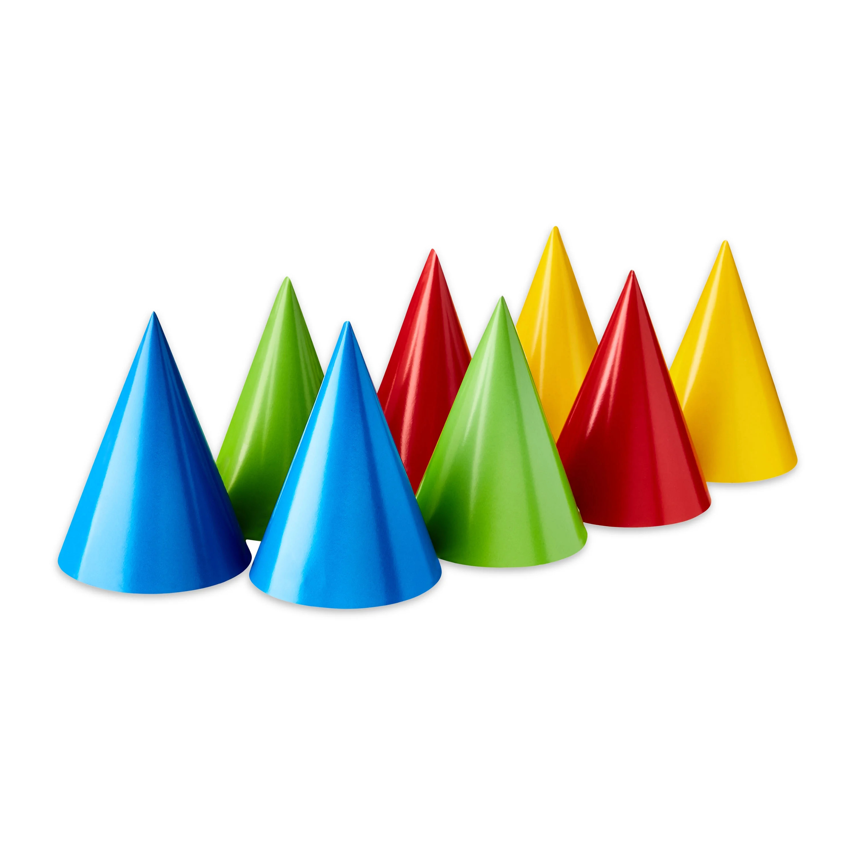 Multicolor Paper Party Hats, 8 Count, by Way To Celebrate | Walmart (US)