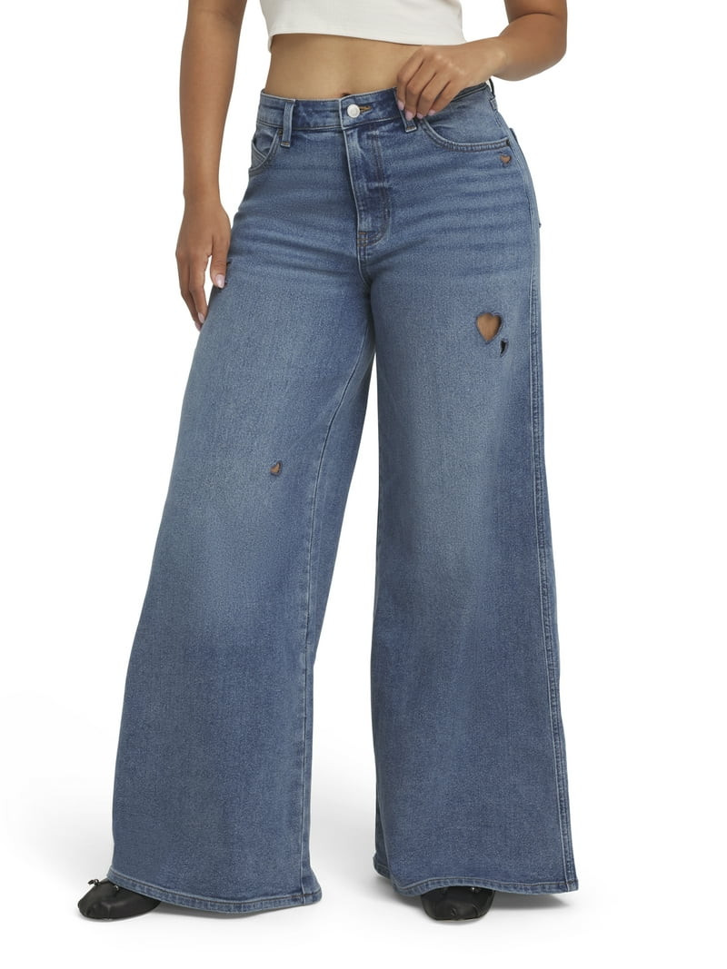 Mills by Millie Bobby Brown Women's Wide Leg Jean, Sizes 00-18 | Walmart (US)