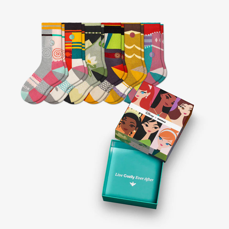 Youth Disney Princess 6-Pack Gift Box | Bombas