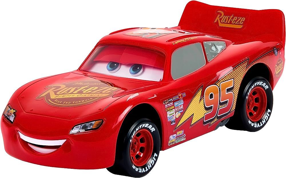 Mattel Disney Pixar Cars Toy Cars & Trucks, Moving Moments Lightning McQueen Vehicle with Moving ... | Amazon (US)