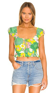 x Sofia Richie Tammy Top in Watercolor Floral | Revolve Clothing (Global)