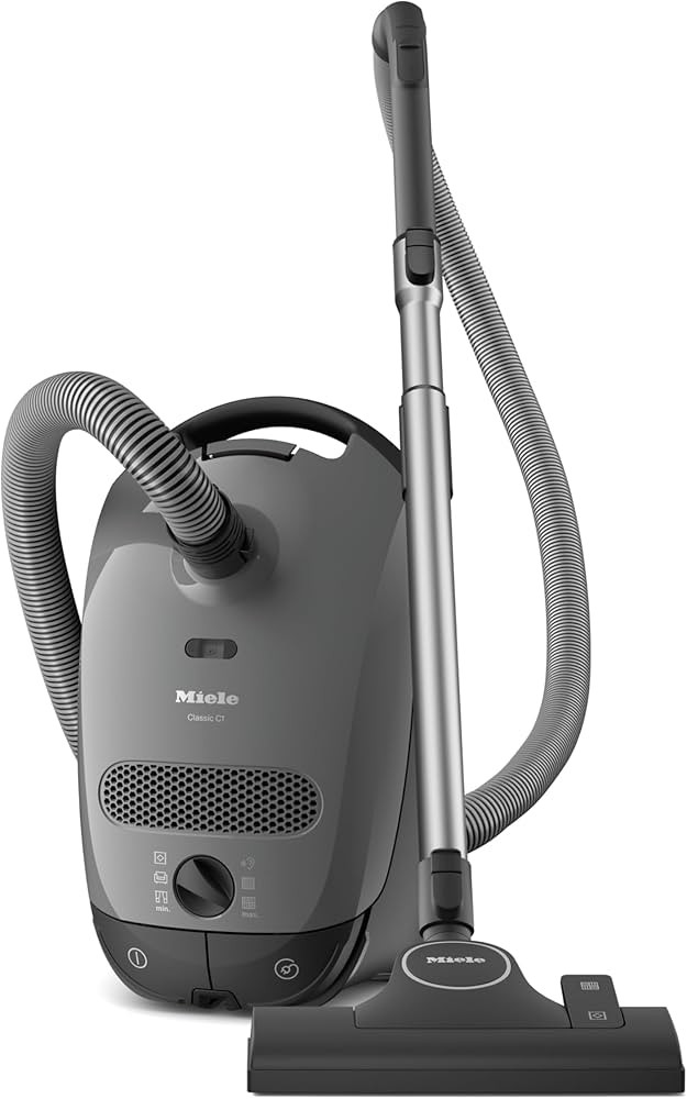 Miele Classic C1 Pure Suction Bagged Canister Vacuum, Graphite Grey - Portable, Household | Amazon (US)