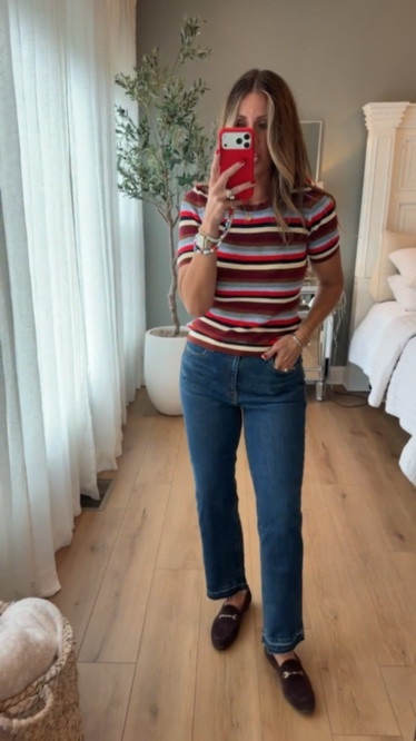 This Walmart fall outfit is perfect for those in between days when you want fall style without the heavy layers. The short sleeve sweater and jeans are an easy combination to wear now with flats or sandals and later with boots.

Walmart fall outfit, Walmart fashion, short sleeve sweater, fall jeans, early fall outfit, casual fall style, transitional outfit, themominstyle

Size small stripe top
Size 8 denim

#LTKootd #LTKSeasonal #LTKOver40