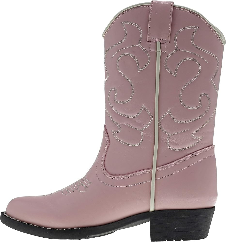 Canyon Trails Kids Lil Cowboy Pointed Toe Classic Western Rodeo Boots (Toddler/Little Kid) | Amazon (US)