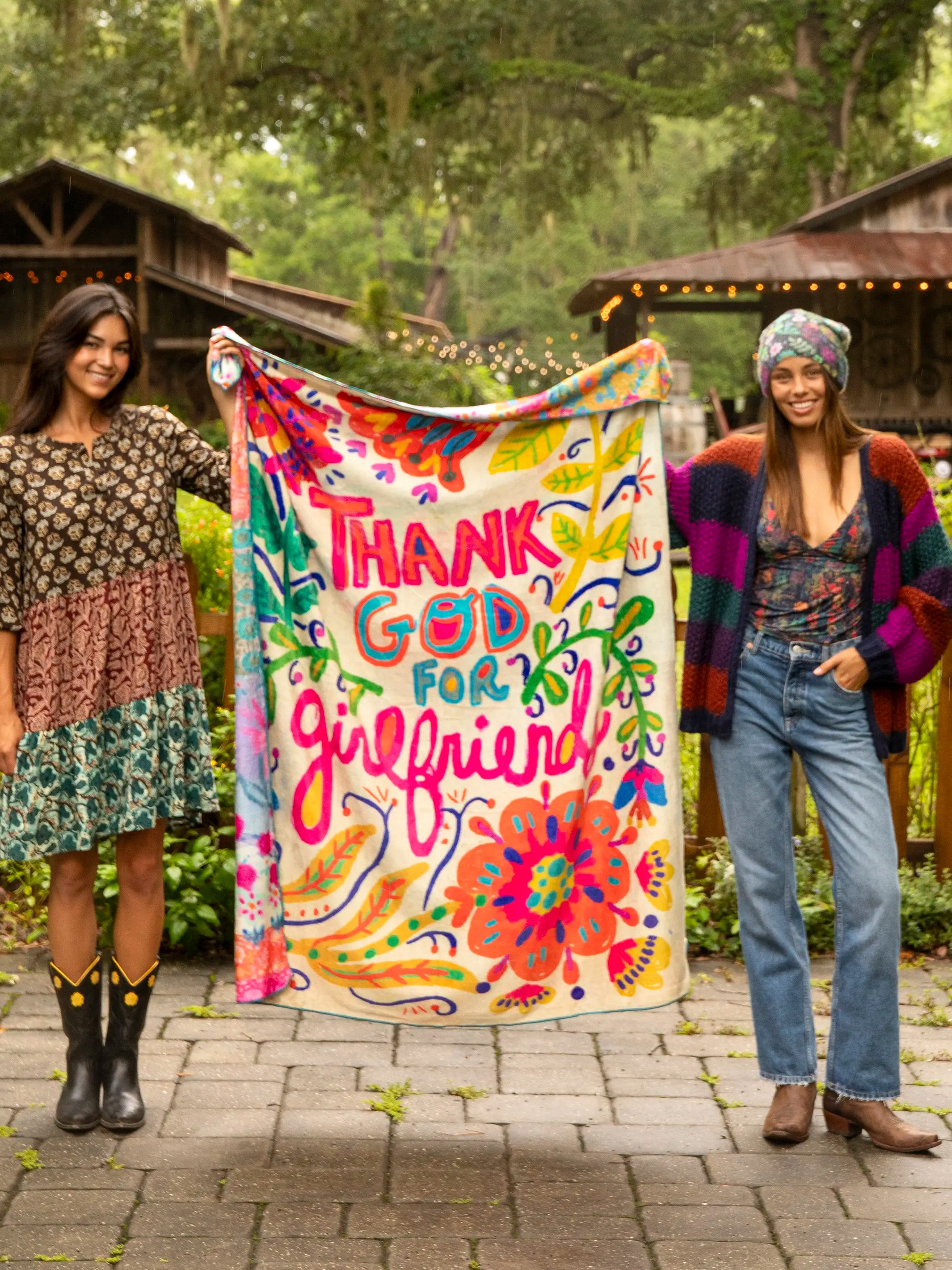 Double-Sided Cozy Throw Blanket | Natural Life