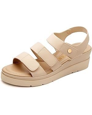 PARTY Women Sandals Low Wedge Platform Sandal | Amazon (US)