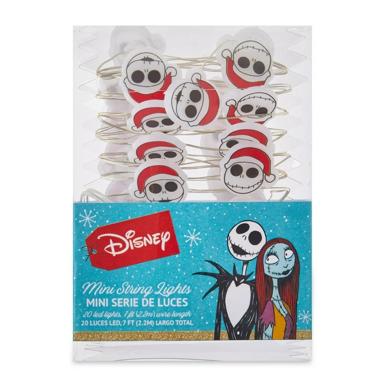 Disney, The Nightmare Before Christmas, Holiday, 20 Count Mini LED Light String, 7 feet long | Walmart (US)