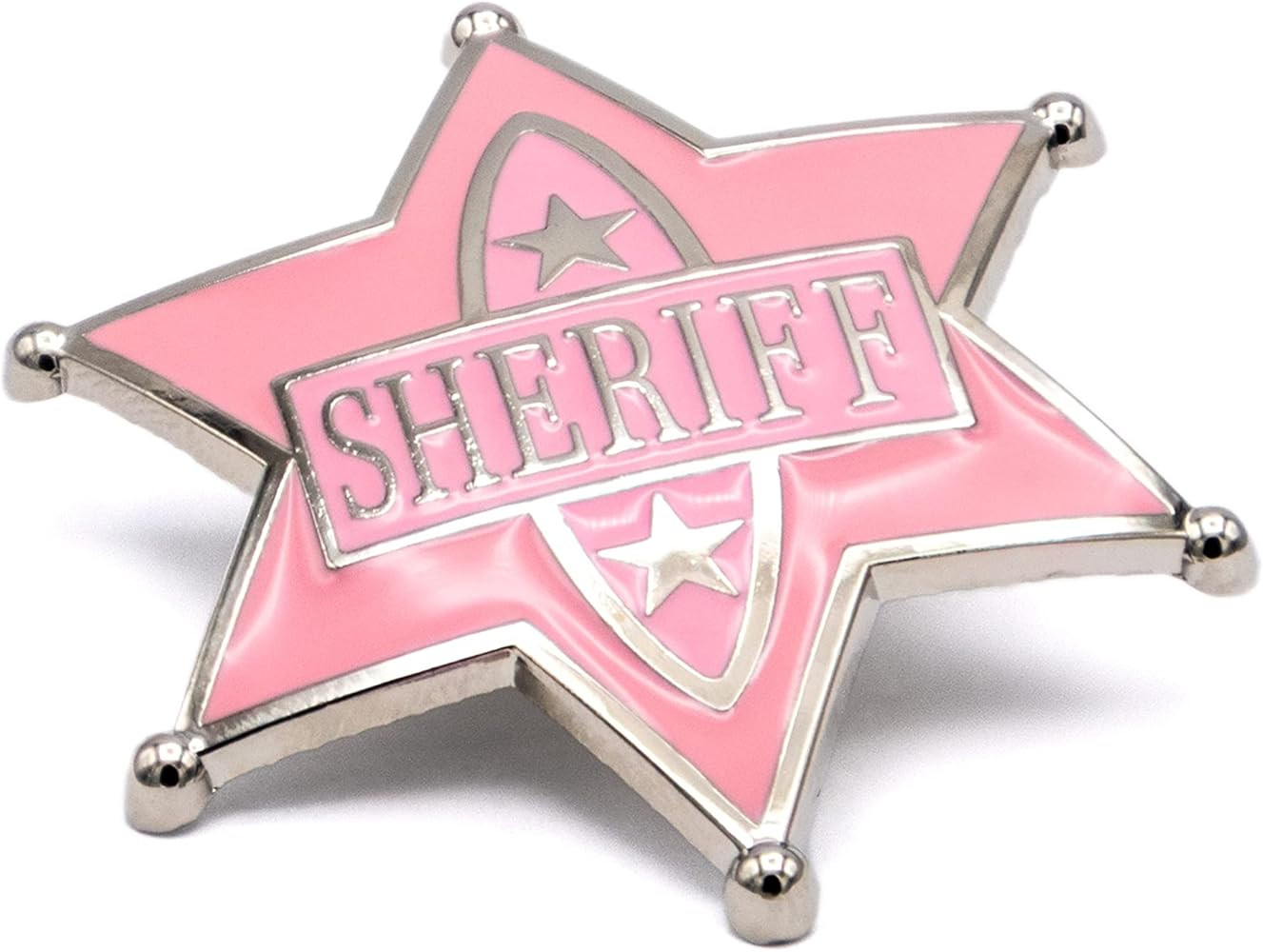 Shower Games & Co. Pink Cowgirl Sheriff Badge - Cute Accessory for Women's Cowgirl Costumes, Dres... | Amazon (US)