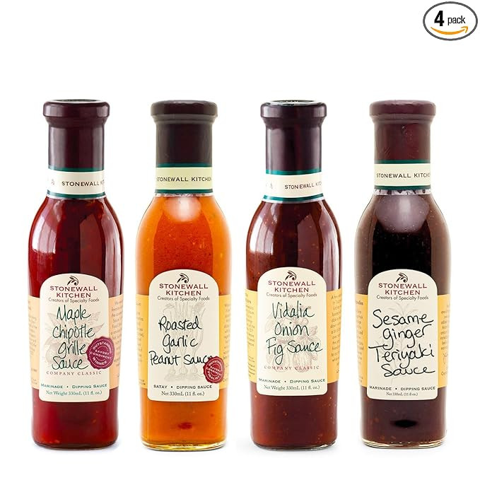 Stonewall Kitchen 4 Piece Classic Grille Sauce Collection | Amazon (US)