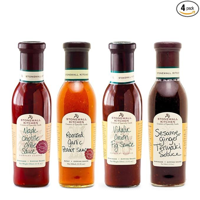 Stonewall Kitchen 4 Piece Classic Grille Sauce Collection | Amazon (US)