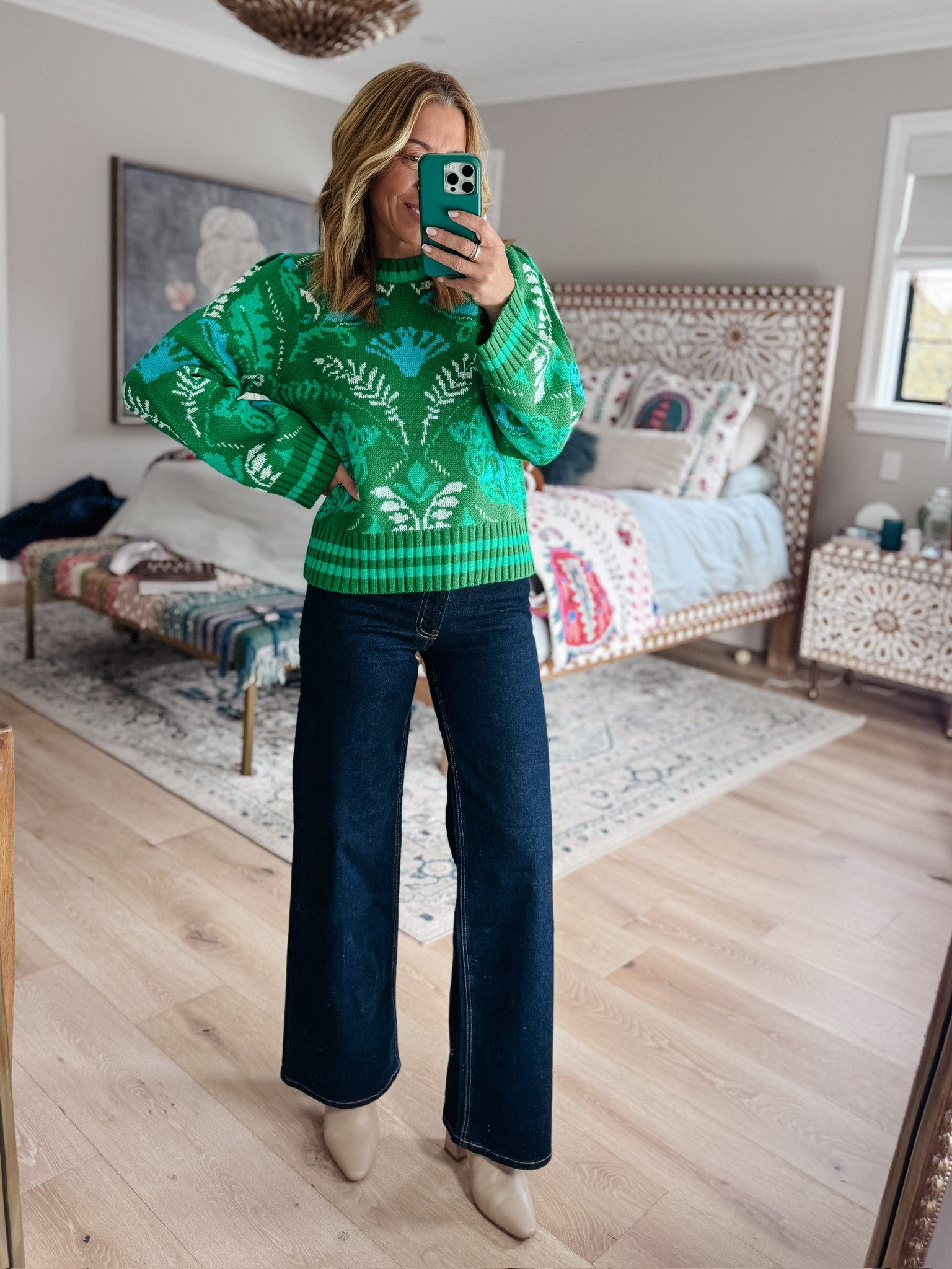 Going bold and green in the new year!!!  

 #LTKgrwm #LTKootd #LTKSeasonal