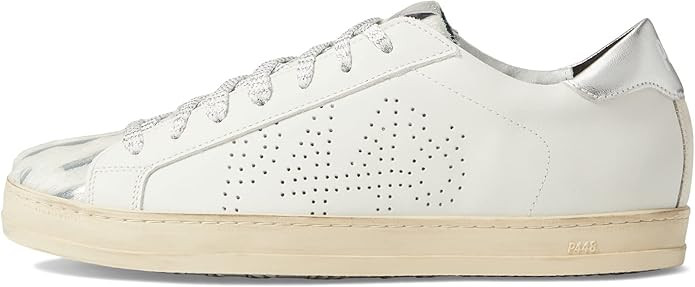 P448 Women's John Pink Python-Printed Leather Low-Top Italian Sneaker | Amazon (US)