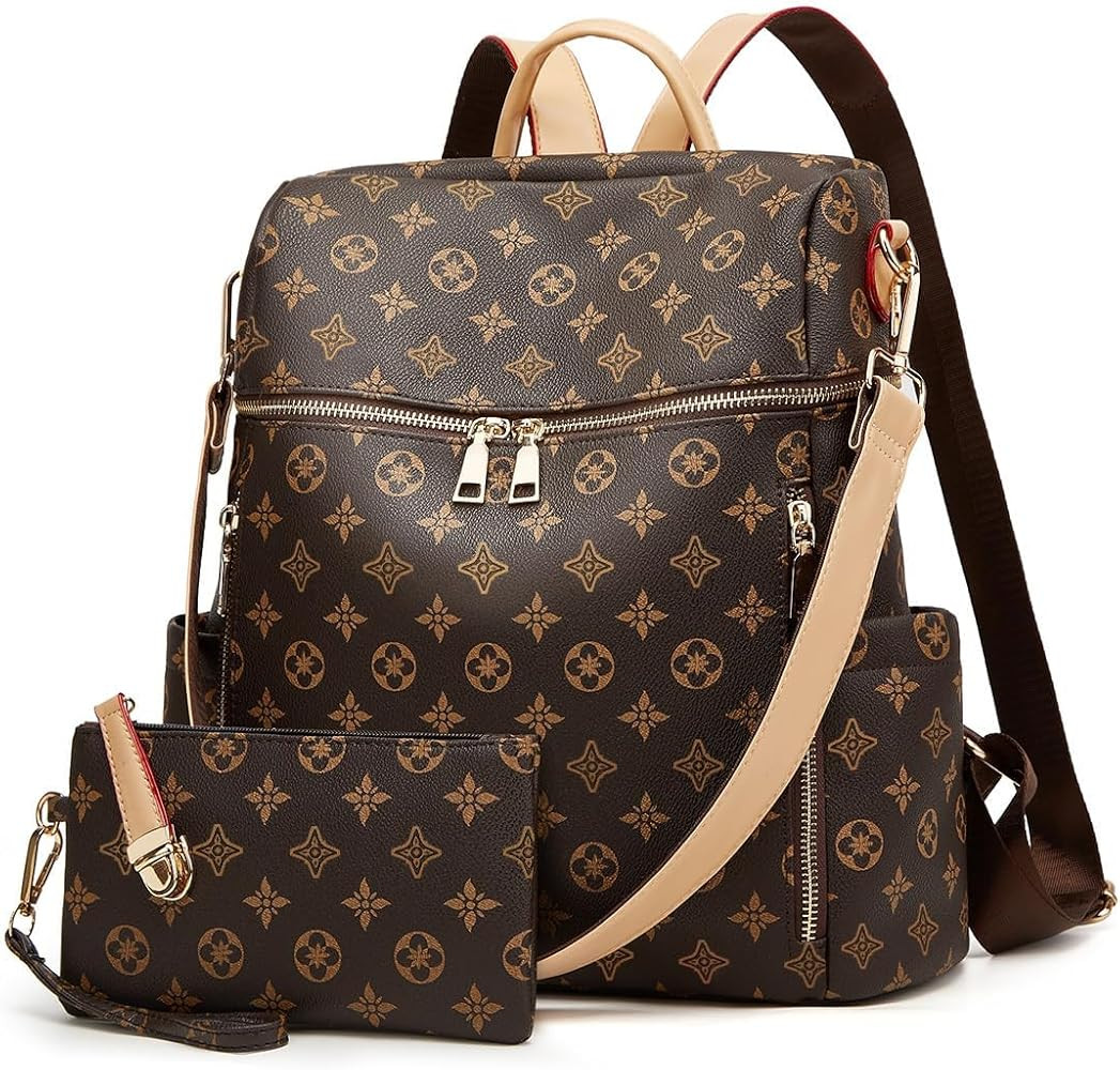 Makes Backpack Purse for Women PU Leather Travel Satchel Handbag Convertible Design Bag with Purs... | Amazon (US)