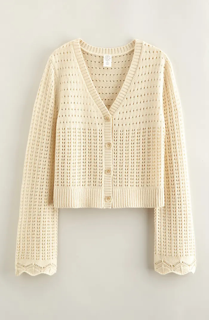 Kids' Mixed Stitch Cardigan | Nordstrom