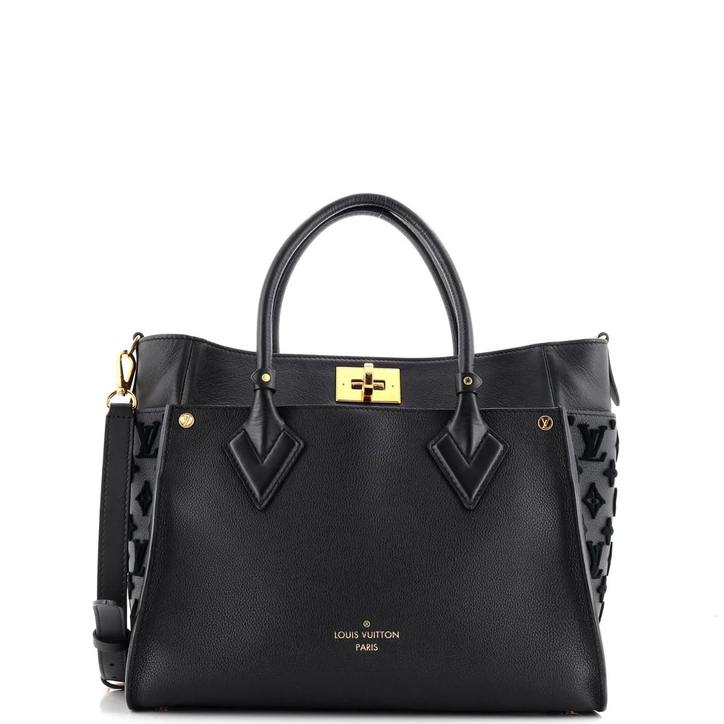 On My Side Tote Monogram Tuffetage Leather MM | Rebag