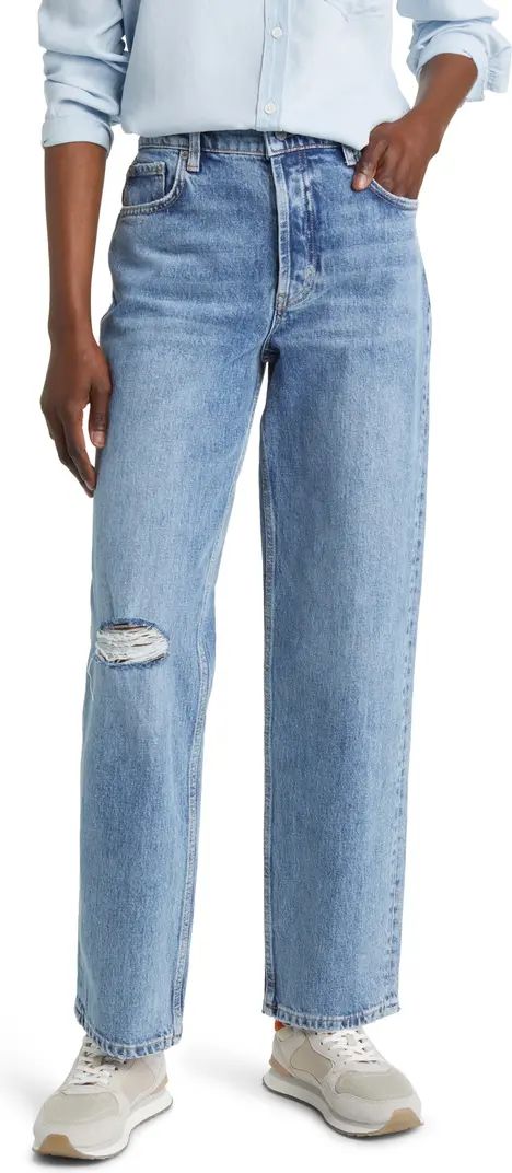 Topanga High Waist Straight Leg Jeans | Nordstrom
