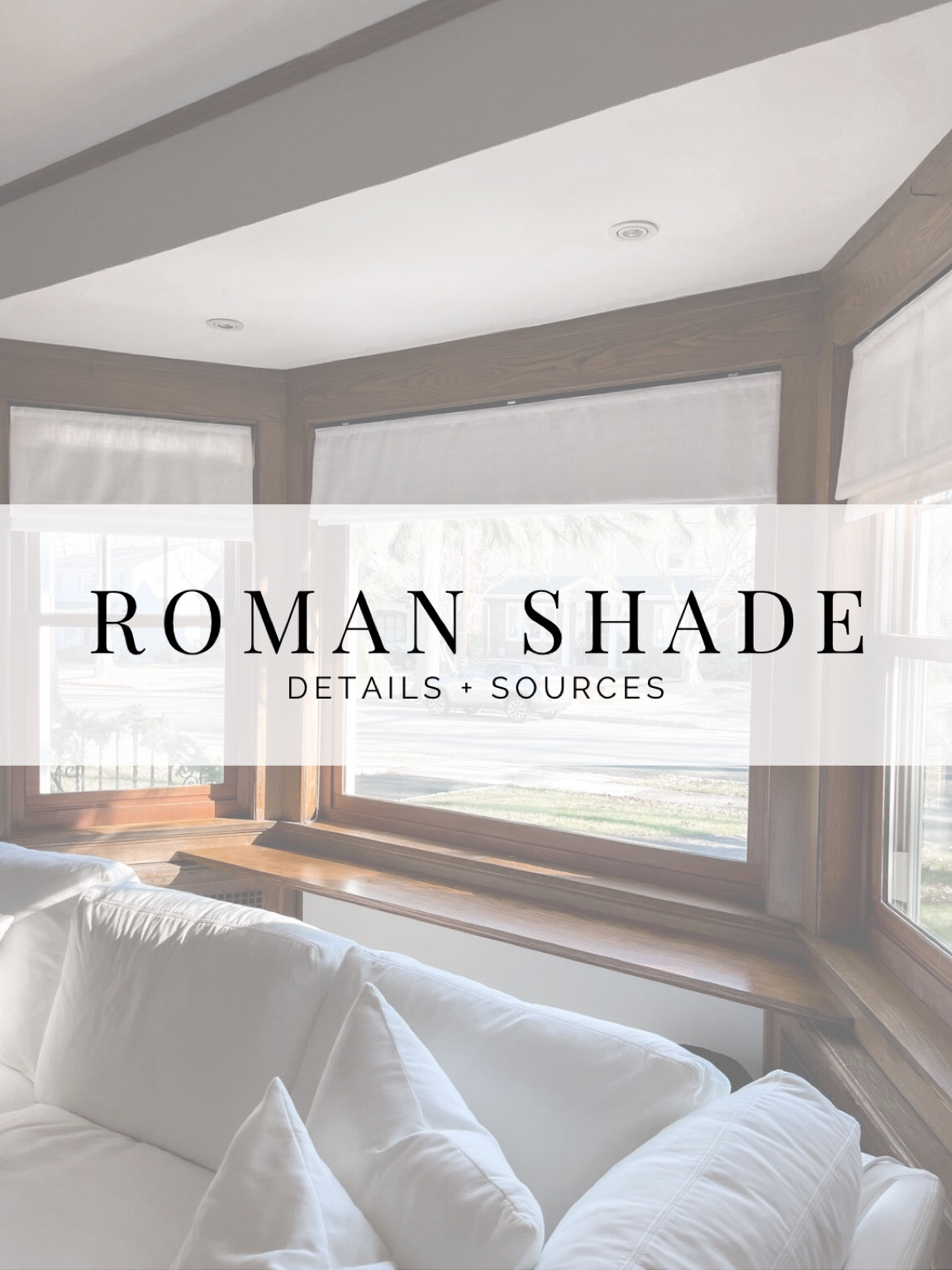 ROMAN SHADES DETAILS: 

INSIDE MOUNT / CORDLESS / BEIGE WHITE

(Large bay window required CORD due to size - I selected stainless steel for cord) 

LIVING ROOM + STUDY LINING: 
Lining Type: Room Darkening, Shading Rate 75%-90%

STAIRS LINING: Privacy, Shading Rate 60%-80% (I think this is my favorite and the Room Darkening is my second favorite) 

BEDROOM LINING: Blackout, Shading Rate 98%

#LTKhome