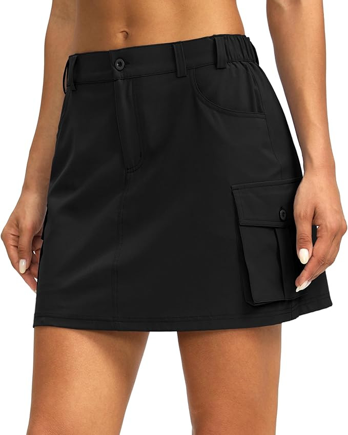 G Gradual Women's Skort 5 Pockets Cargo Skirt Golf Skirts Skorts for Women Casual Summer Hiking | Amazon (US)