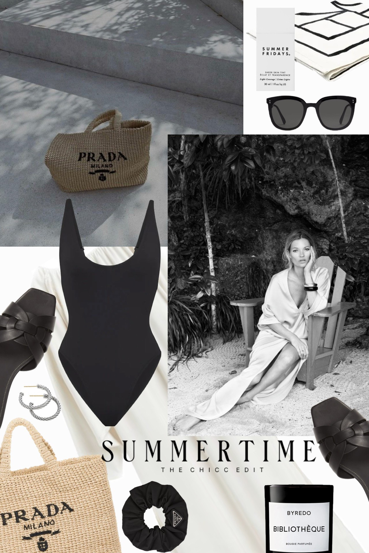Summertime essentials 🖤 Style, swim and beauty 

#beauty #swimsuit #toteme #flats #tote Prada Amazon sunglasses scrunchie earrings hoops bikini summer Fridays scarf coverup mini shorts top body spray dress MacBook case revolve Etsy

#LTKootd #LTKgrwm #LTKSwim