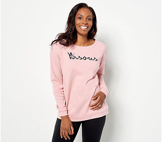 Girl With Curves French Terry Graphic Sweatshirt | QVC