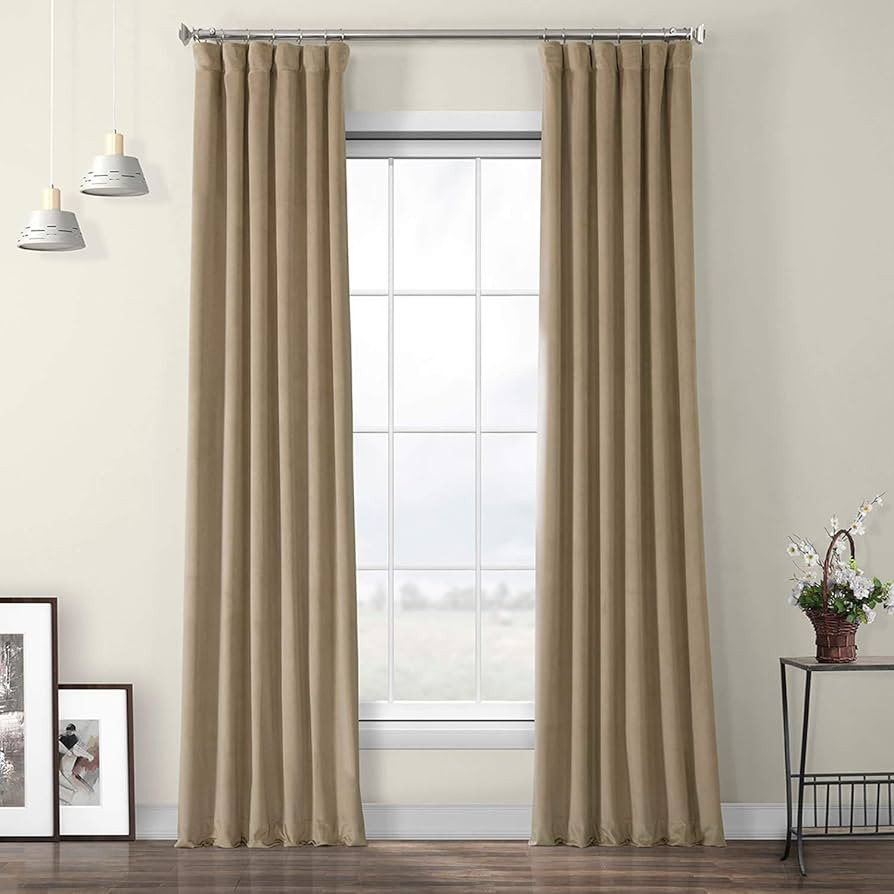 HPD Half Price Drapes Heritage Plush Velvet Curtains for Bedroom & Living Room 50 X 120, VPYC-190... | Amazon (US)