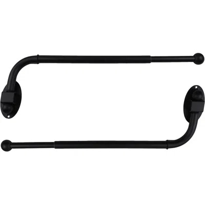 Ronna Adjustable 0.75'' Single Curtain Rod (Set of 2) | Wayfair North America