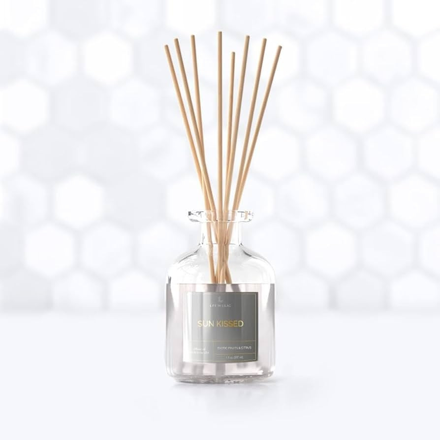 Life in Lilac Sun Kissed Diffuser: Exotic and Citrus, Fragrant Reed Diffuser Set with 7 fl oz. Di... | Amazon (US)
