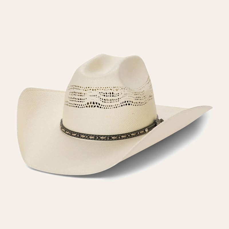 Cavender's Ranch Collection Ivory Bangora Vented Straw Cowboy Hat | Cavender's