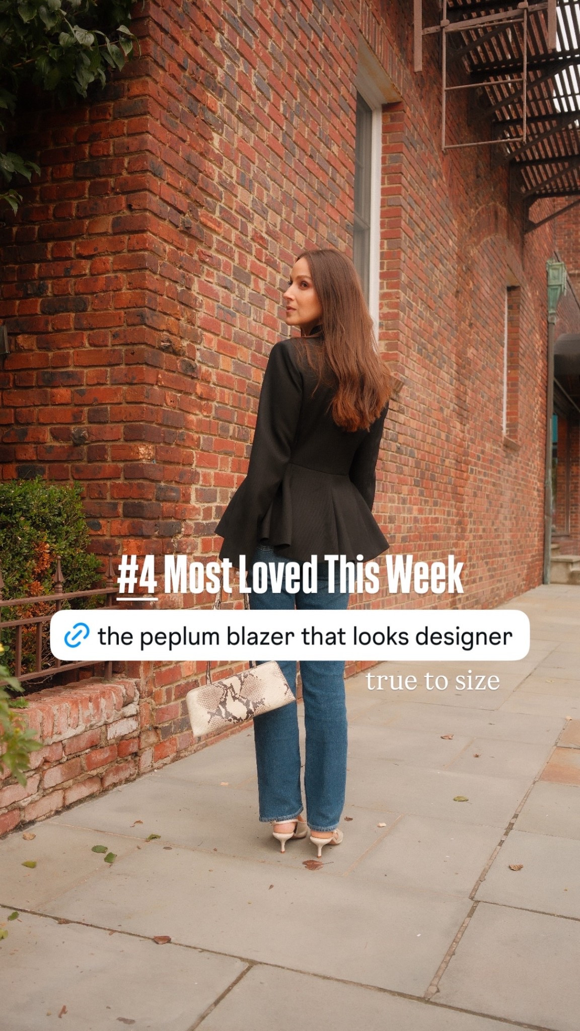 #4 Most Loved This Week true to size The chicest peplum blazer!