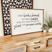 They Broke Bread [Free Shipping] | Etsy (US)