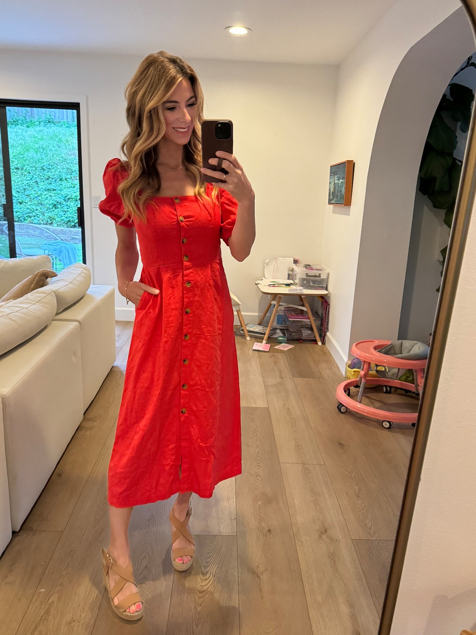 Linen style button down. So comfortable, modest, easy to dress up and dress down! Easy to nurse in too! Currently on sale! 

Red dress, old navy women’s, Mother’s Day, linen dress, button down dress, spring dresses, modest dress, nursing friendly 

#LTKFamily #LTKFindsUnder50 #LTKStyleTip