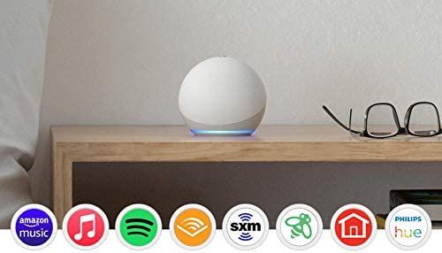 Echo Dot (4th Gen, 2020 release) | Smart speaker with Alexa | Glacier White | Amazon (US)