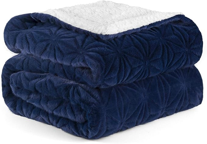 Elegear Super Soft Fuzzy Faux Fox Fur Sherpa Throw Blanket, Warm Fluffy Plush Throw Blanket for C... | Amazon (US)