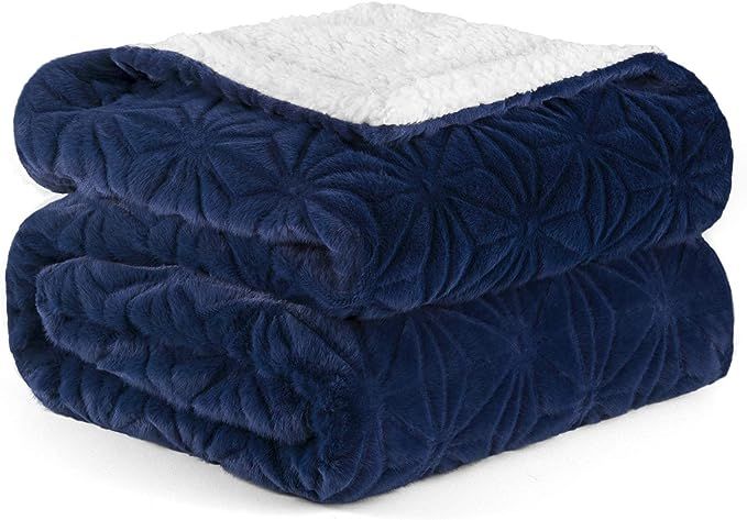 Elegear Super Soft Fuzzy Faux Fox Fur Sherpa Throw Blanket, Warm Fluffy Plush Throw Blanket for C... | Amazon (US)