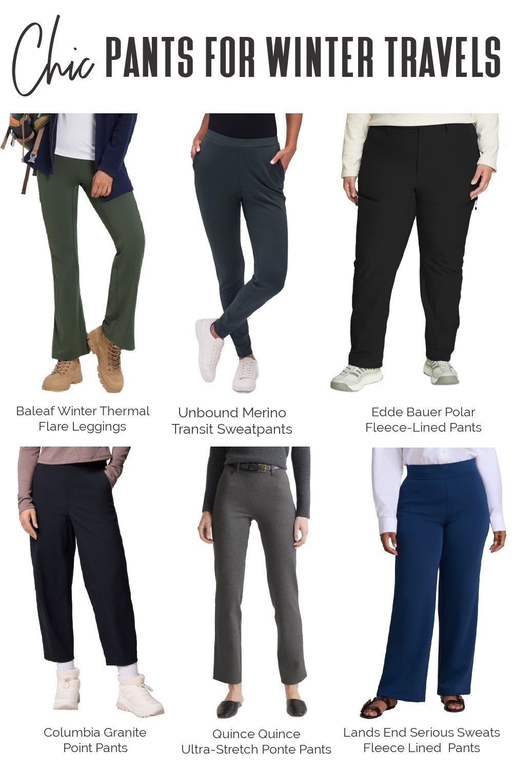 From snowy escapes to chilly city breaks, these are the cold-weather pants our community is loving for winter travels 🤍❄️

When temperatures drop, layer thermal leggings (think merino wool or fleece-lined) under your everyday pants for instant warmth without the bulk.

Heading somewhere extra cold or planning long days outdoors? Insulated winter pants are a must for staying cozy and comfortable all day long.

Cold Weather, Winter Pants, Winter Outfits, Pants for Winter, Winter Travel Cold Weather Style 

#LTKSeasonal #LTKTravel