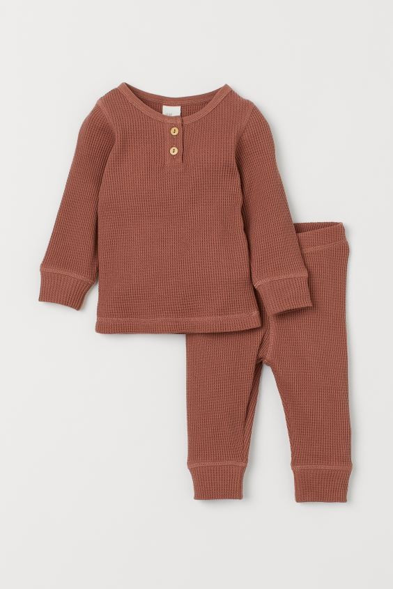 2-piece Waffled Jersey Set | H&M (US + CA)