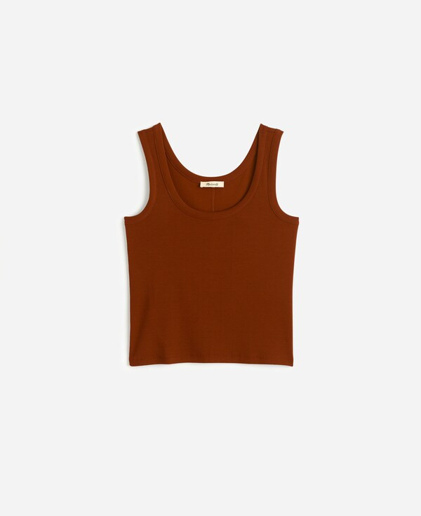 (Re)generative Cotton Ribbed Scoopneck Tank | Madewell | Madewell