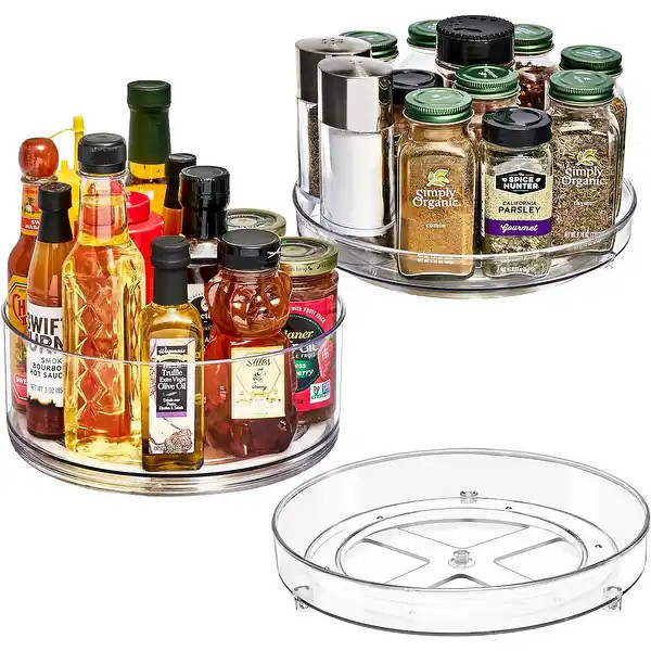 Sorbus Lazy Susan Organizer Rotating Set for Refrigerator Turntable Fridge Pantry Cabinet Table M... | Bed Bath & Beyond