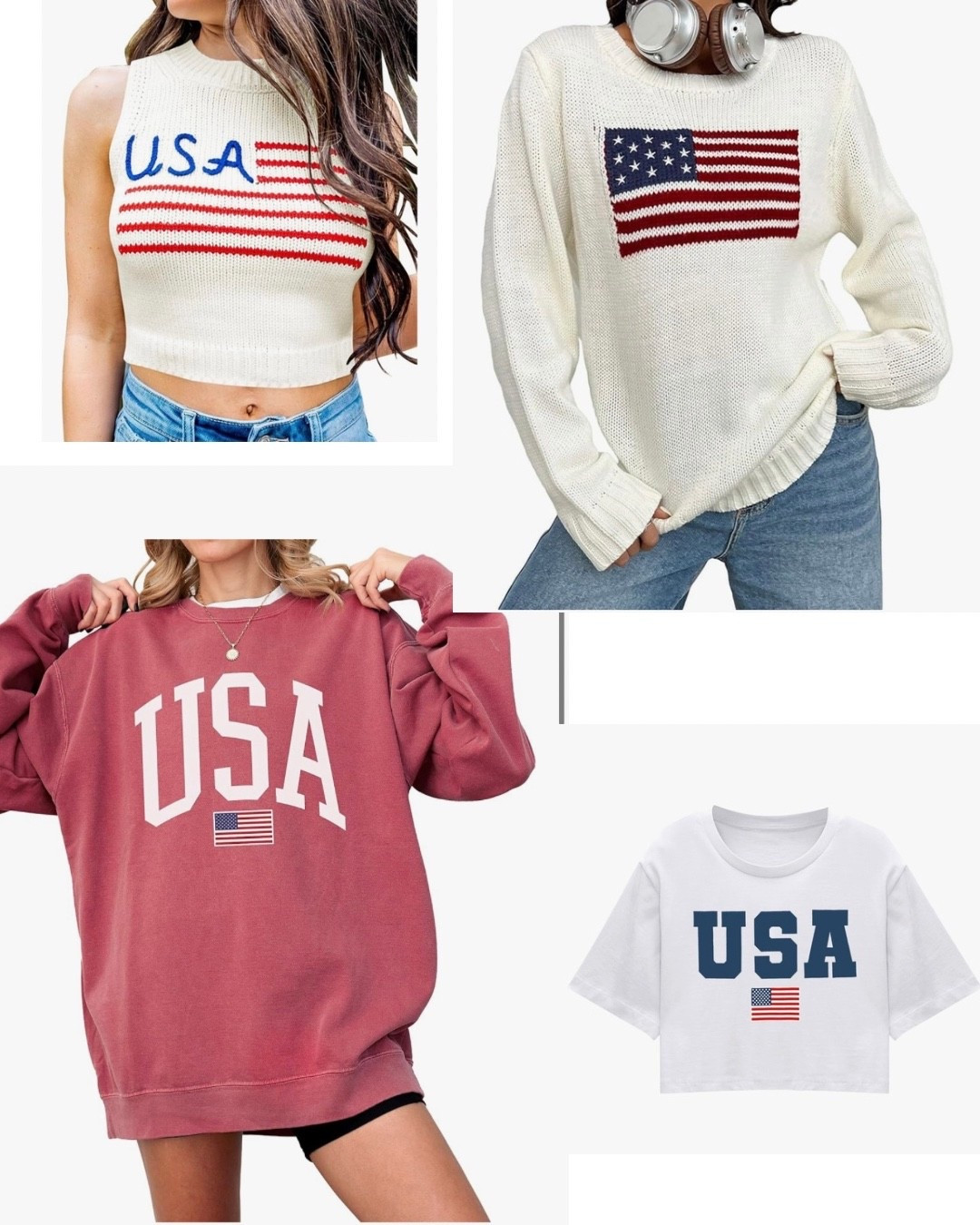 American Flag Sweater
American flag top
Patriotic top
4th of July outfit 

#LTKSeasonal #LTKSummerEdit