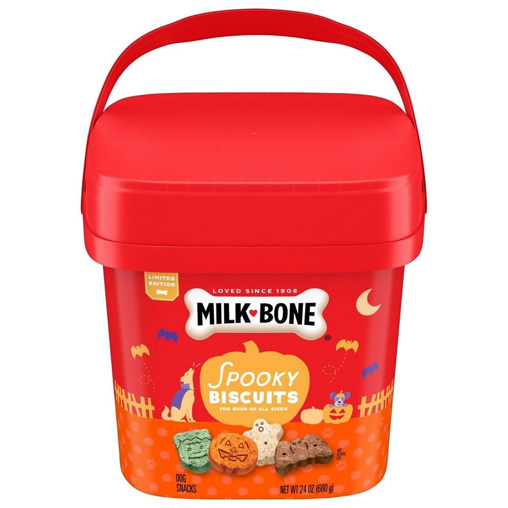 Milk-Bone Beef Halloween Spooky Dog Treats - 24oz | Target